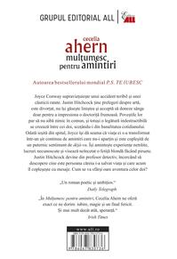 Copertă produs Mulţumesc pentru amintiri