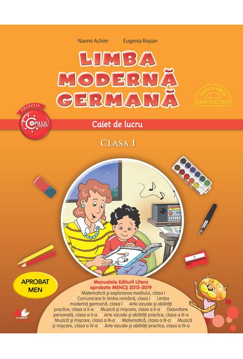 Copertă produs Limba modernă germană. Caiet de lucru pentru clasa I