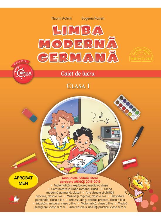 Copertă produs Limba modernă germană. Caiet de lucru pentru clasa I - gallery big 1