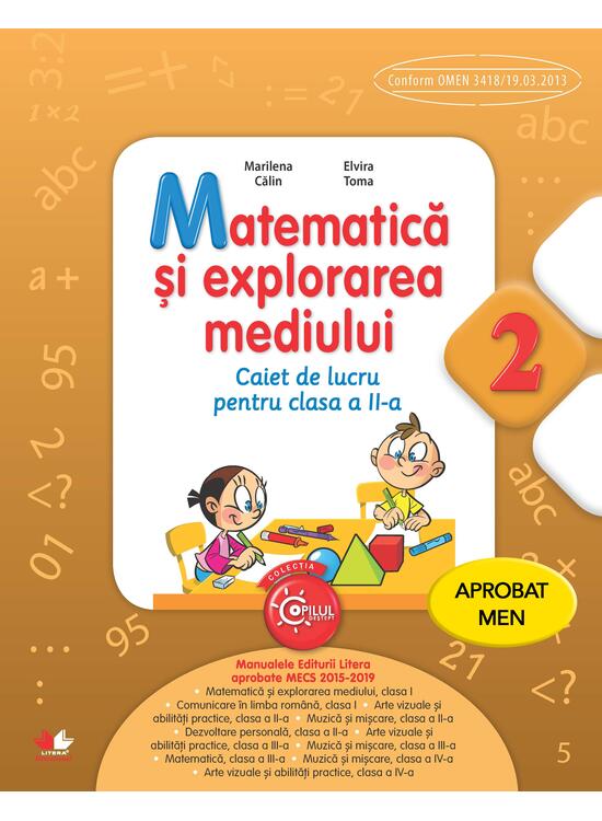 Copertă produs Matematică și explorarea mediului. Caiet de lucru pentru clasa a II-a - gallery big 1