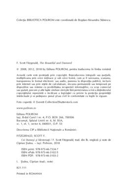 Copertă produs Cei frumoşi si blestemaţi
