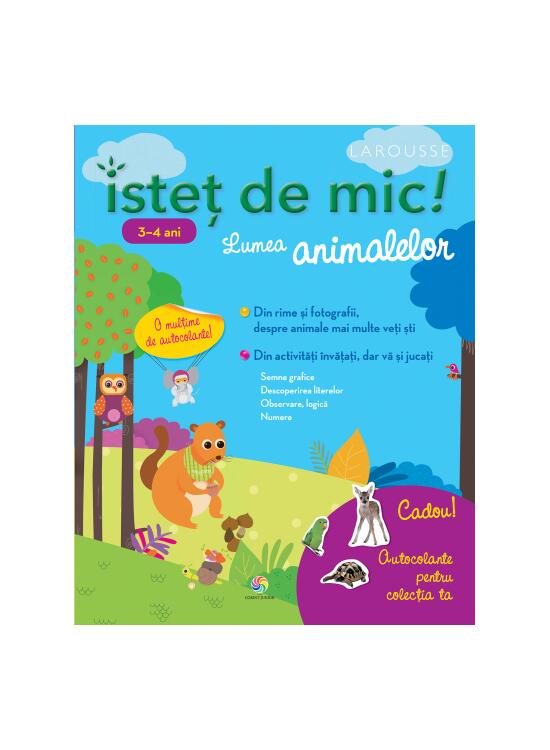 Copertă produs Isteț de mic! Lumea animalelor pentru 3-4 ani. Caiet de activități - gallery big 1