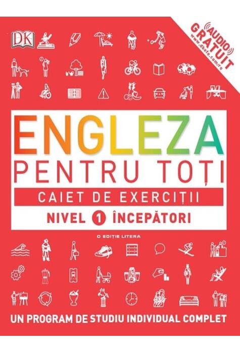 Copertă produs Engleză pentru toți. Caiet de exerciții. Nivel 1: Începători