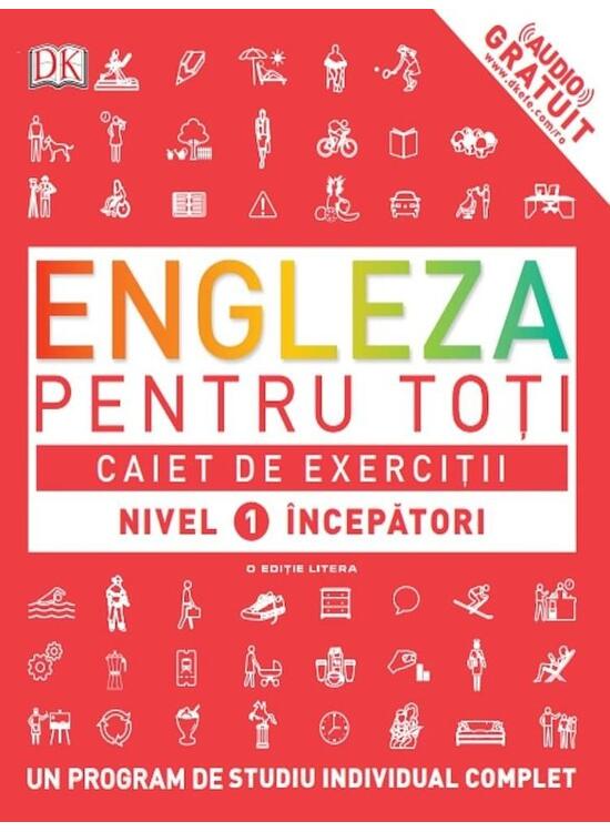 Copertă produs Engleză pentru toți. Caiet de exerciții. Nivel 1: Începători - gallery big 1