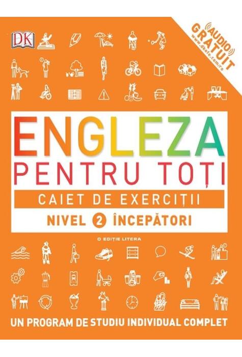 Copertă produs Engleză pentru toți. Caiet de exerciții. Nivel 2: &Icirc;ncepători