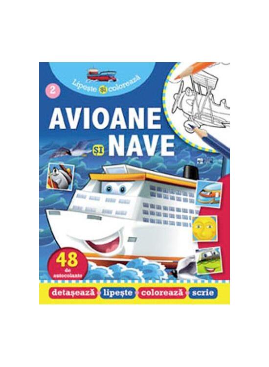 Copertă produs Avioane și nave. Lipește și colorează - gallery big 1