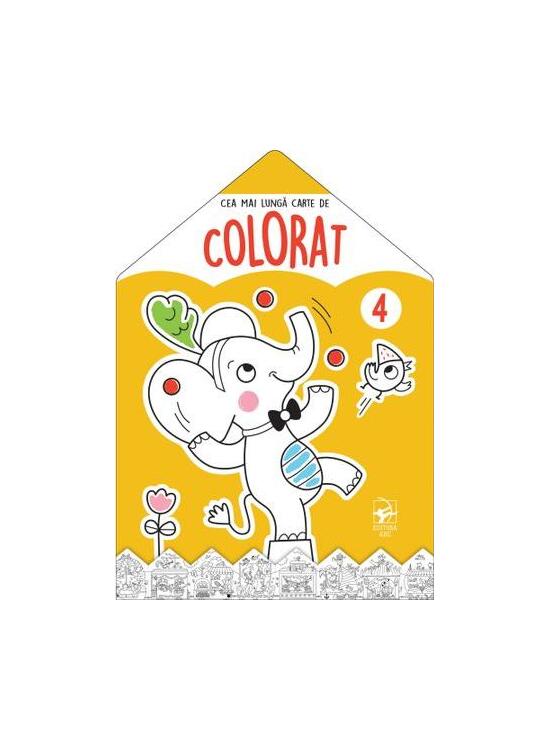 Copertă produs Elefantul. Cea mai lungă carte de colorat - gallery big 1
