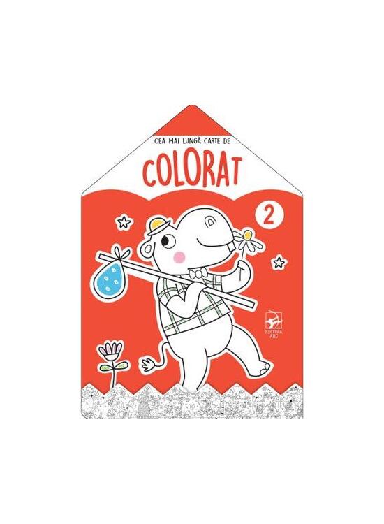 Copertă produs Hipopotamul. Cea mai lungă carte de colorat - gallery big 1
