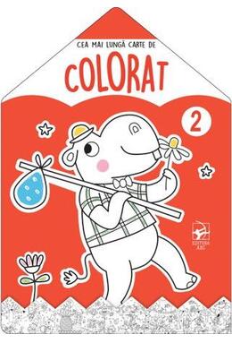 Copertă produs Hipopotamul. Cea mai lungă carte de colorat