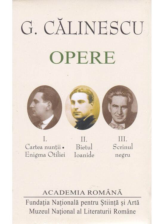 Copertă produs G. Călinescu. Opere (I+II+III) Romane - gallery big 1