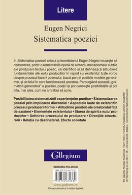 Copertă produs Sistematica poeziei