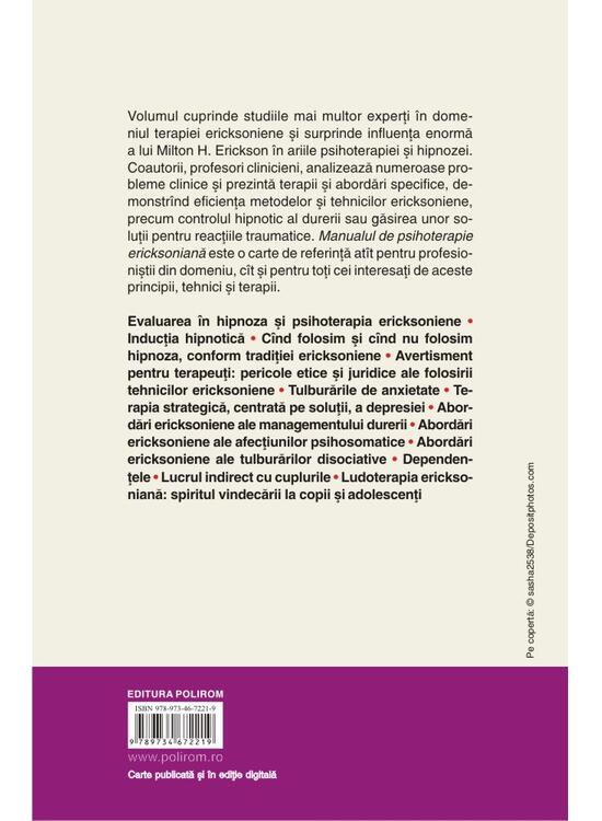 Copertă produs Manual de psihoterapie ericksoniană - gallery big 2