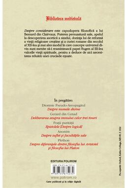 Copertă produs Despre considerare