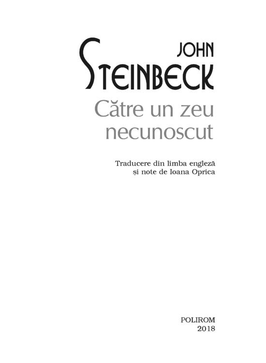 Copertă produs Către un zeu necunoscut (Top 10+) - gallery big 4
