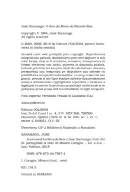 Copertă produs Anul morţii lui Ricardo Reis