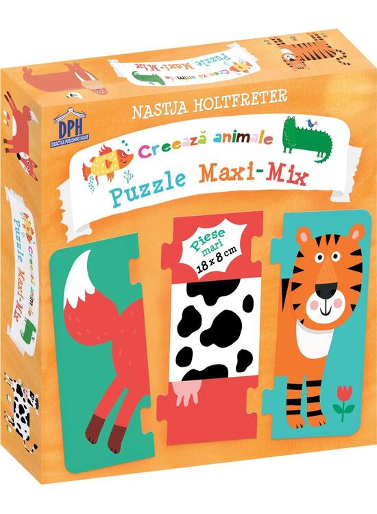 Copertă produs Creează animale. Puzzle Maxi-Mix - gallery big 1