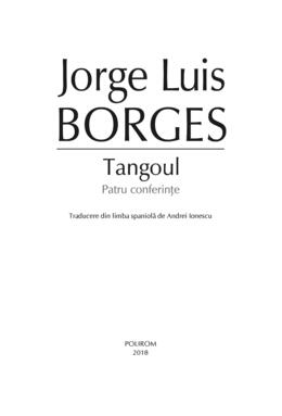 Copertă produs Tangoul. Patru conferinţe