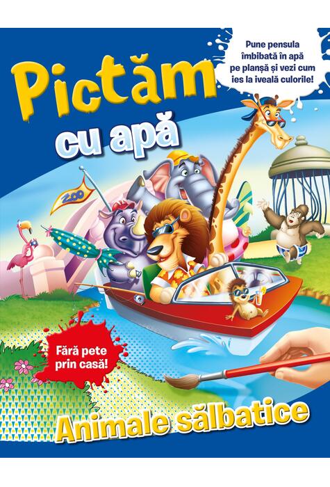 Copertă produs Pictăm cu apă: animale sălbatice