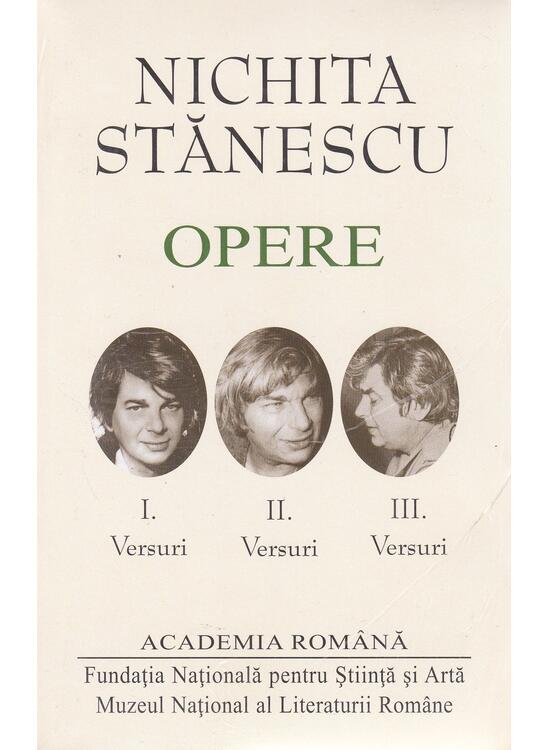 Copertă produs Nichita Stănescu. Opere (Vol. I-III) Versuri - gallery big 1