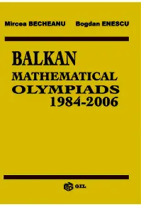 Balkan Mathematical Olympiads 1984-2006