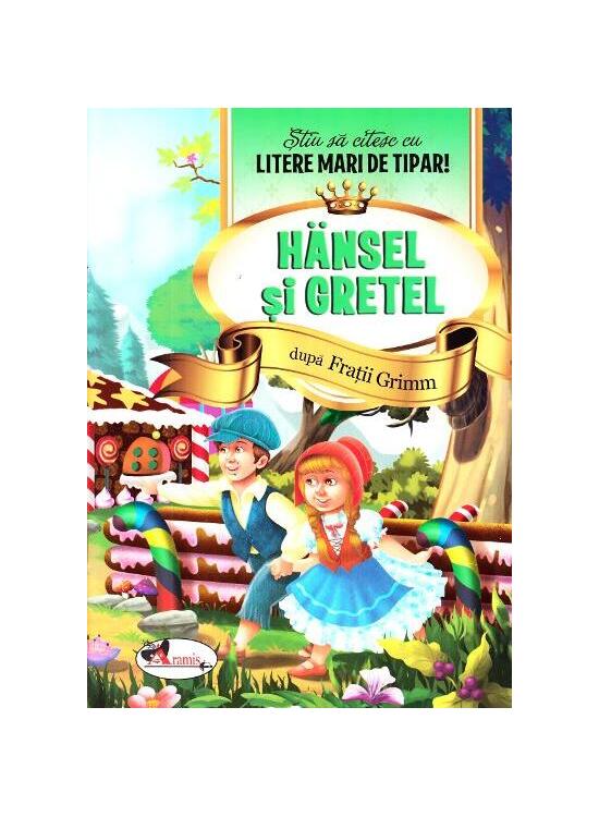 Copertă produs Hansel și Gretel - Știu să citesc cu litere mari de tipar - gallery big 1