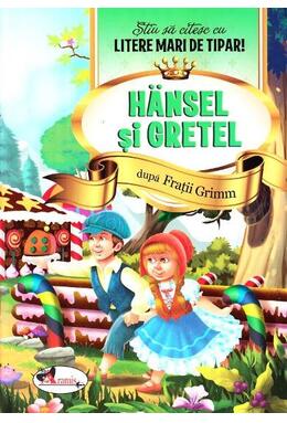 Copertă produs Hansel și Gretel - Știu să citesc cu litere mari de tipar