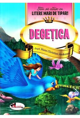 Copertă produs Degețica - Știu să citesc cu litere mari de tipar