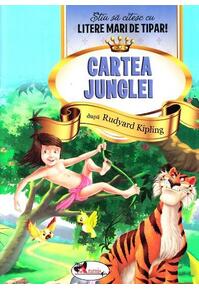 Copertă produs Cartea Junglei - Știu să citesc cu litere mari de tipar