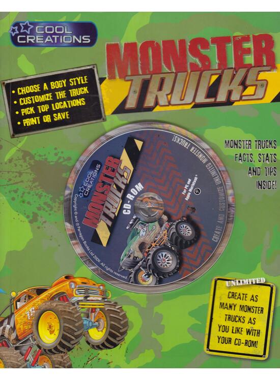 Copertă produs Monster Trucks. Cool Creations CD Activity Book - gallery big 1