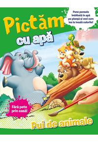 Copertă produs Pictăm cu apă. Pui de animale