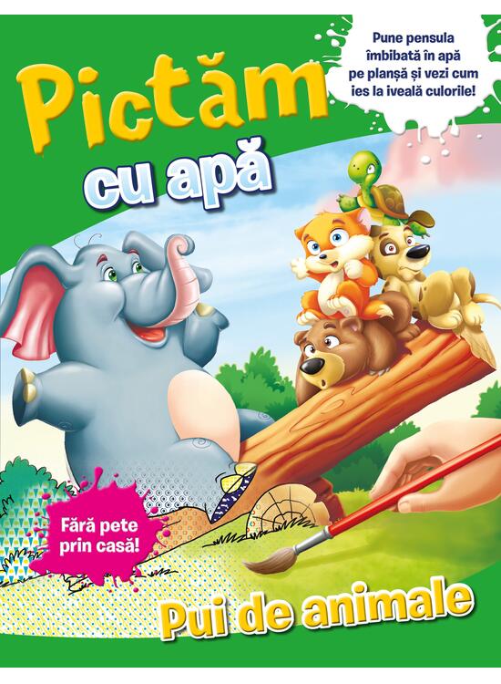 Copertă produs Pictăm cu apă. Pui de animale - gallery big 1