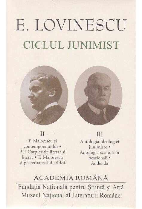 Copertă produs Ciclul junimist (Vol. II+III)