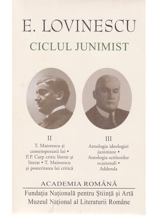 Copertă produs Ciclul junimist (Vol. II+III) - gallery big 1