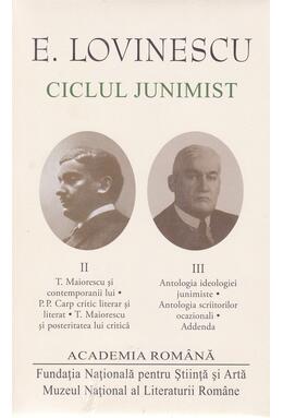 Copertă produs Ciclul junimist (Vol. II+III)