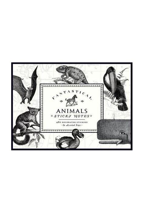 Copertă produs Vintage Prints Fantastical Animals Sticky Notes
