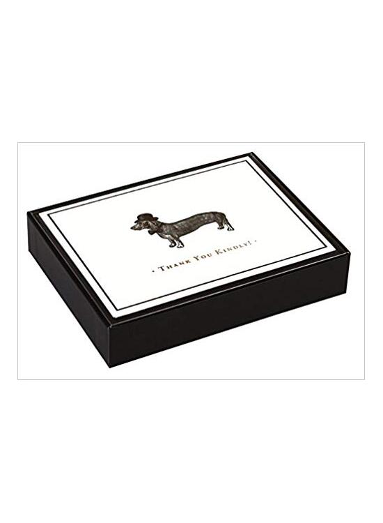 Copertă produs Vintage Prints Dapper Dachshund Luxe Thank You Notes - gallery big 1