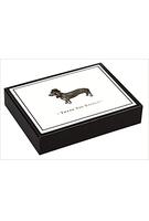 Vintage Prints Dapper Dachshund Luxe Thank You Notes