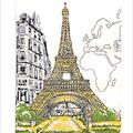 Copertă produs Paris Eiffel Tower Handmade Journal - gallery small 