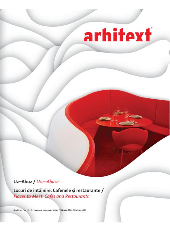 Copertă produs Revista Arhitext nr. 1/2015 - gallery big 1