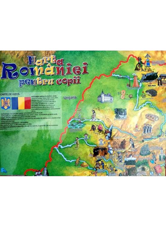 Copertă produs Harta Rom&acirc;niei pentru copii - gallery big 3