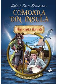 Copertă produs Comoara din insulă. Mari clasici ilustrați (repovestire)