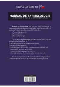 Copertă produs Manual de farmacologie pentru asistenți medicali și asistenți de farmacie