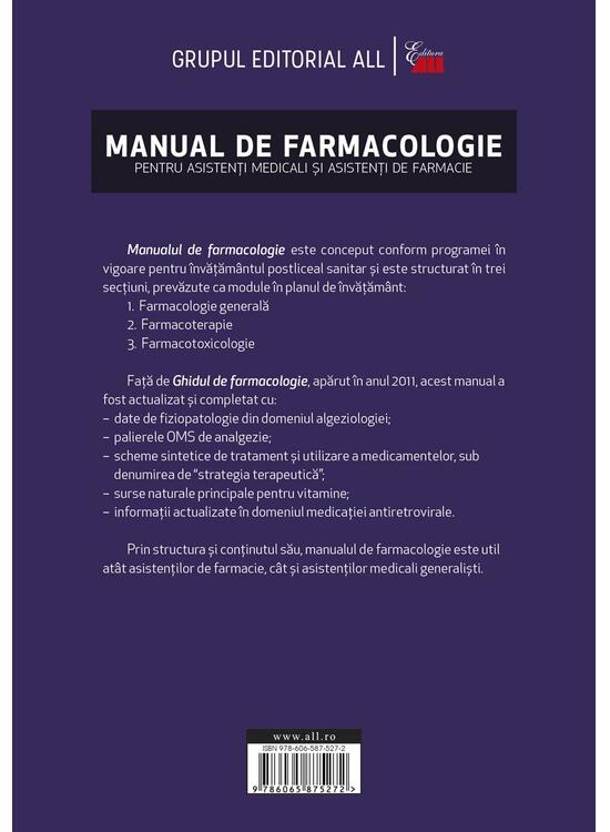 Copertă produs Manual de farmacologie pentru asistenți medicali și asistenți de farmacie - gallery big 2