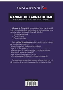 Copertă produs Manual de farmacologie pentru asistenți medicali și asistenți de farmacie