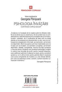 Copertă produs Psihologia &icirc;nvățării. Cum &icirc;nvață copiii și adulții?