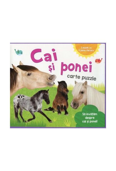 Copertă produs Cai și ponei. Carte puzzle