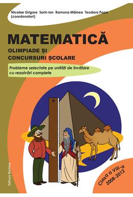 Copertă produs Matematică. Olimpiade și concursuri școlare Clasa a VIII-a