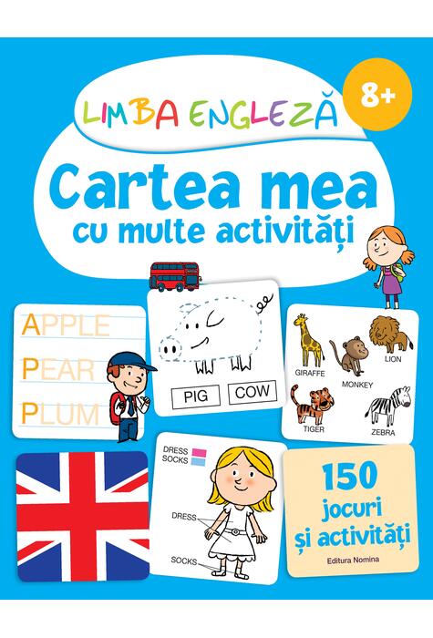 Copertă produs Limba engleză. Cartea mea cu multe activități