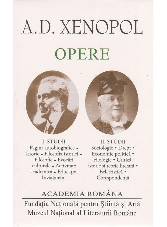 Copertă produs A.D. Xenopol. Opere (Vol.I+II) Studii - gallery big 1