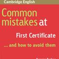 Copertă produs Common Mistakes at First Certificate? and How to Avoid Them - gallery small 